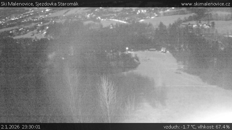 Ski Malenovice - Sjezdovka Staromák - 2.1.2026 v 23:30