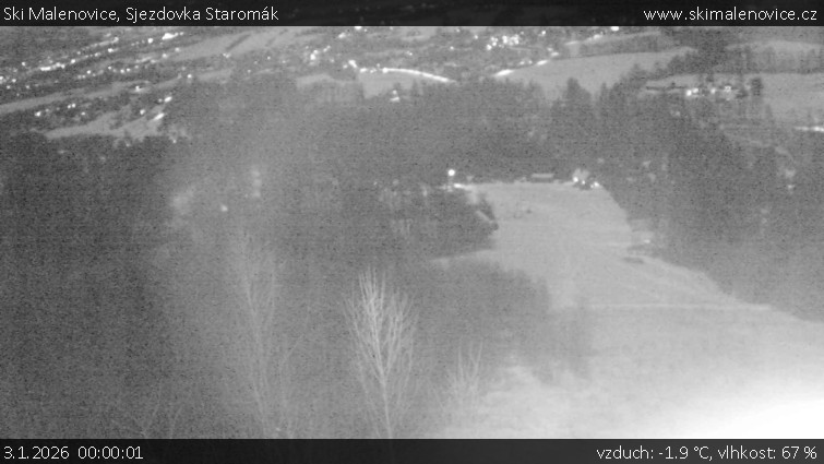 Ski Malenovice - Sjezdovka Staromák - 3.1.2026 v 00:00