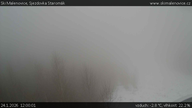 Ski Malenovice - Sjezdovka Staromák - 24.1.2026 v 12:00