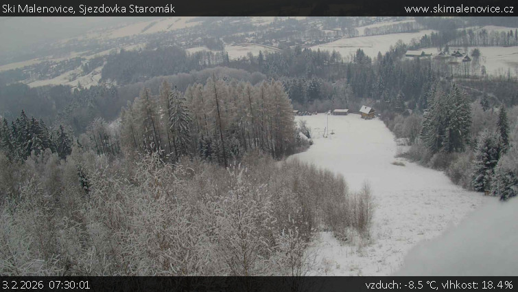 Ski Malenovice - Sjezdovka Staromák - 3.2.2026 v 07:30