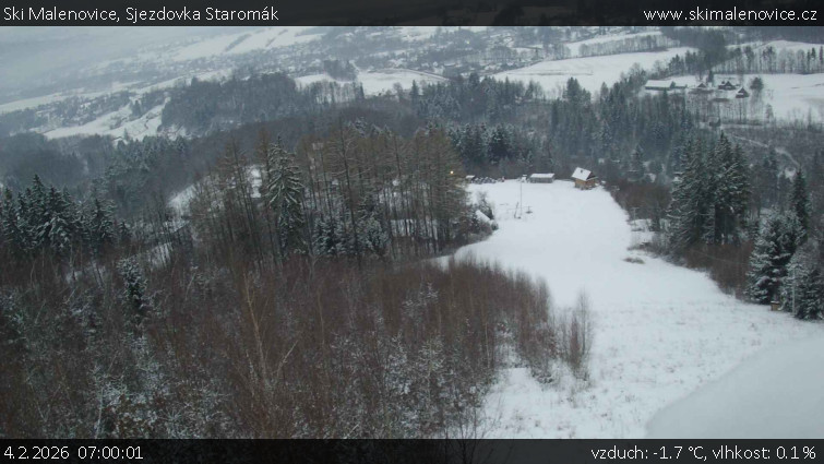 Ski Malenovice - Sjezdovka Staromák - 4.2.2026 v 07:00