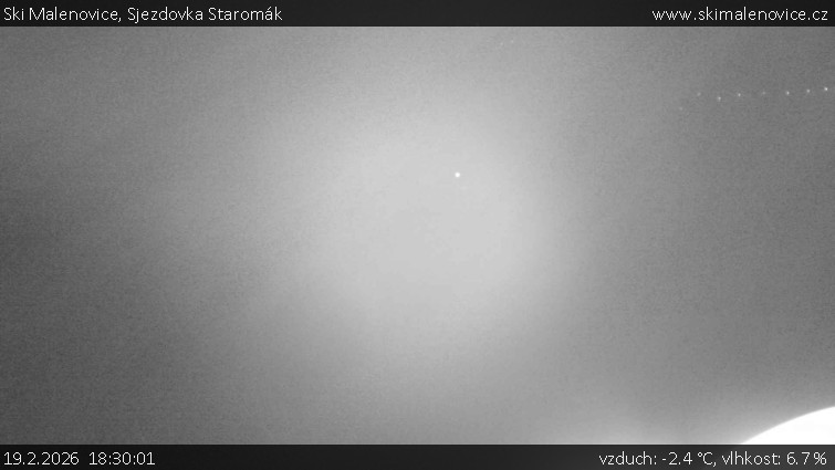 Ski Malenovice - Sjezdovka Staromák - 19.2.2026 v 18:30