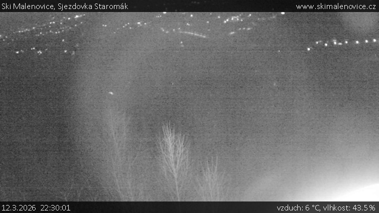 Ski Malenovice - Sjezdovka Staromák - 12.3.2026 v 22:30