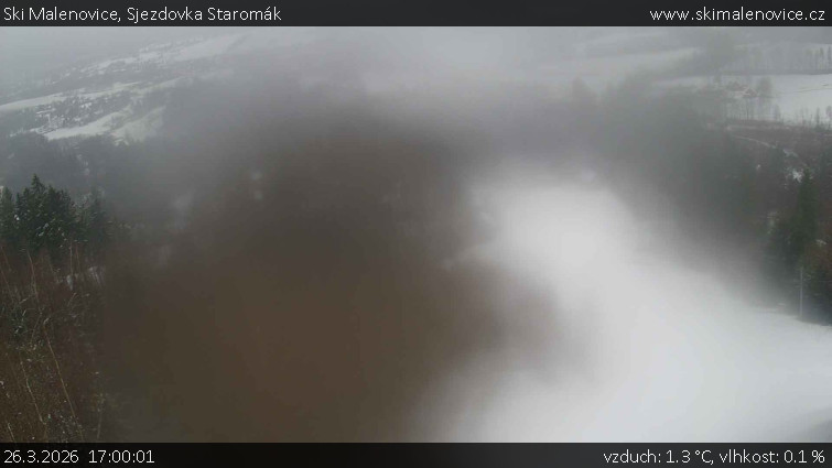 Ski Malenovice - Sjezdovka Staromák - 26.3.2026 v 17:00