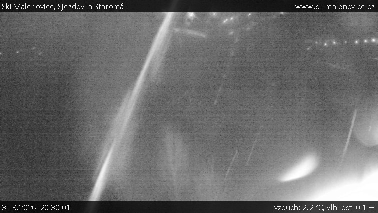 Ski Malenovice - Sjezdovka Staromák - 31.3.2026 v 20:30