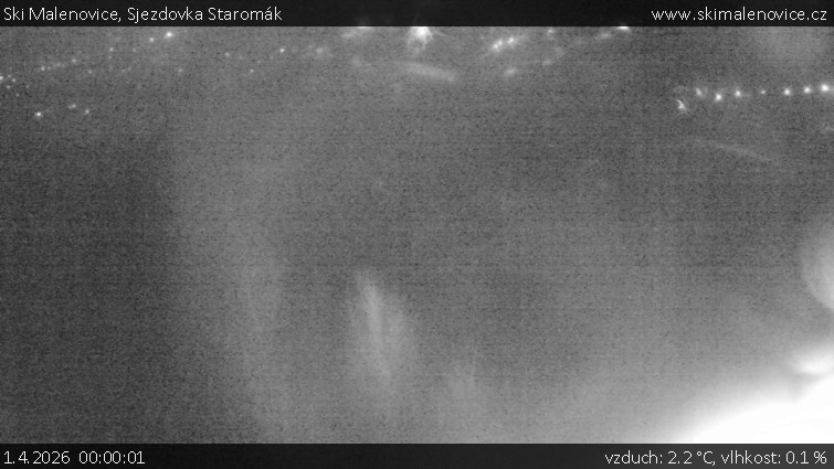 Ski Malenovice - Sjezdovka Staromák - 1.4.2026 v 00:00