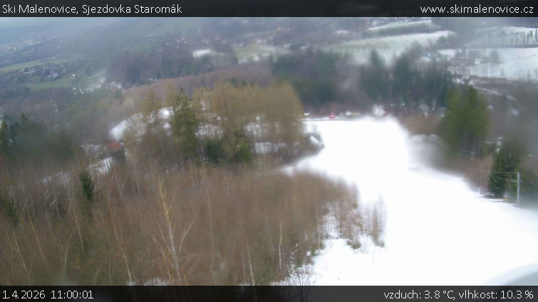 Ski Malenovice - Sjezdovka Staromák - 1.4.2026 v 11:00
