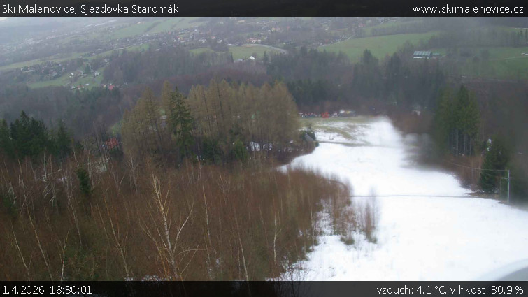 Ski Malenovice - Sjezdovka Staromák - 1.4.2026 v 18:30