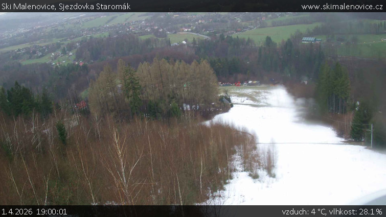 Ski Malenovice - Sjezdovka Staromák - 1.4.2026 v 19:00