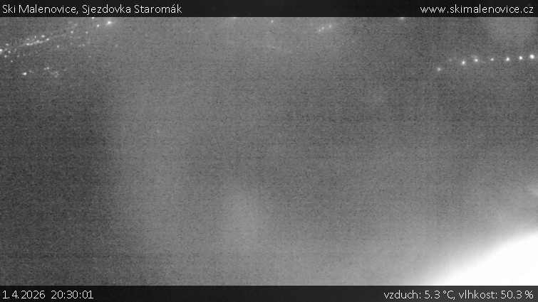 Ski Malenovice - Sjezdovka Staromák - 1.4.2026 v 20:30