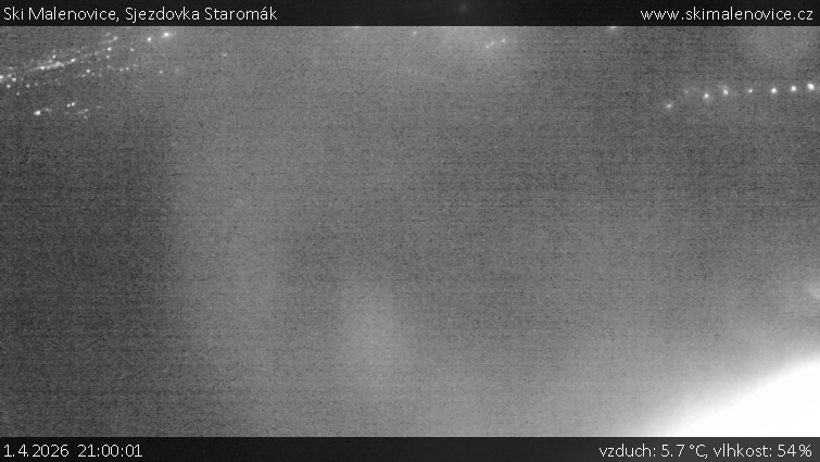Ski Malenovice - Sjezdovka Staromák - 1.4.2026 v 21:00