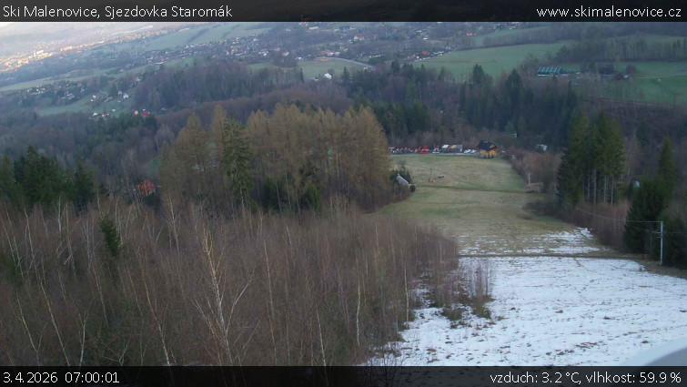 Ski Malenovice - Sjezdovka Staromák - 3.4.2026 v 07:00