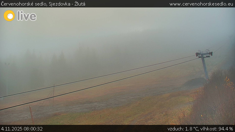 Červenohorské sedlo - Sjezdovka - Žlutá - 4.11.2025 v 08:00