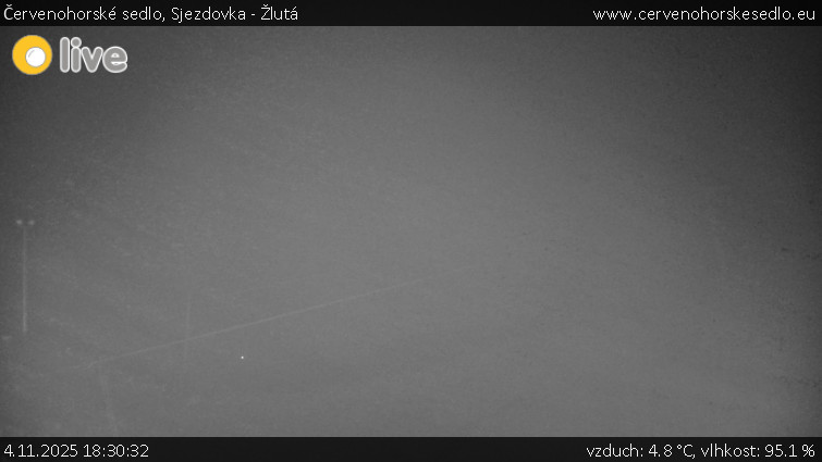 Červenohorské sedlo - Sjezdovka - Žlutá - 4.11.2025 v 18:30