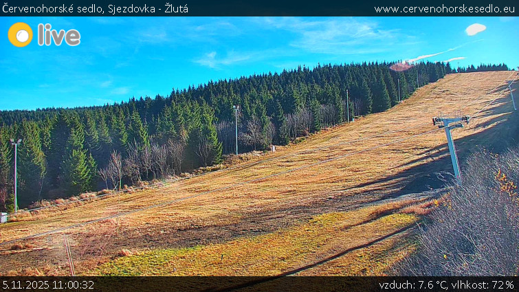 Červenohorské sedlo - Sjezdovka - Žlutá - 5.11.2025 v 11:00