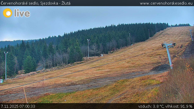 Červenohorské sedlo - Sjezdovka - Žlutá - 7.11.2025 v 07:00