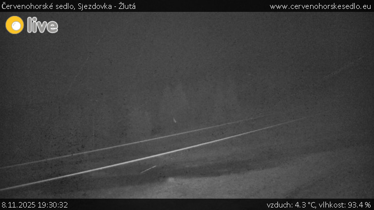 Červenohorské sedlo - Sjezdovka - Žlutá - 8.11.2025 v 19:30