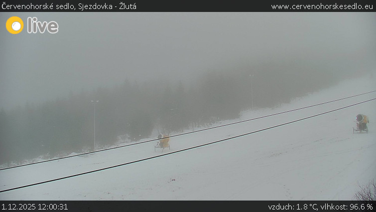 Červenohorské sedlo - Sjezdovka - Žlutá - 1.12.2025 v 12:00