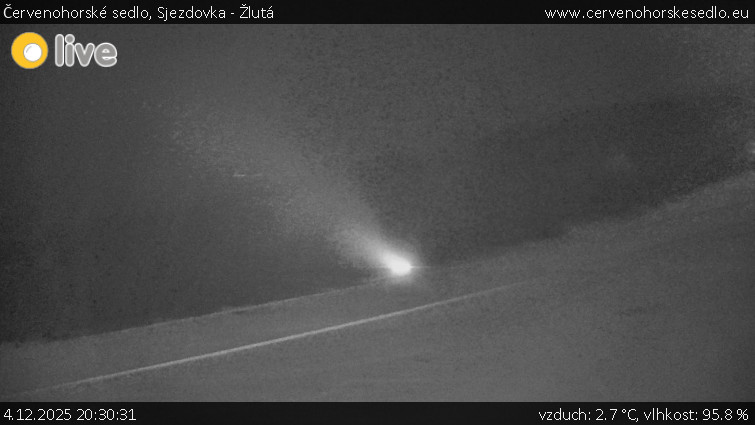 Červenohorské sedlo - Sjezdovka - Žlutá - 4.12.2025 v 20:30