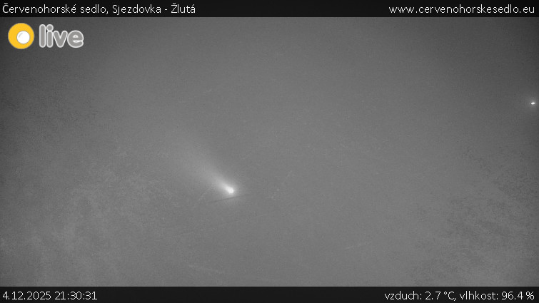 Červenohorské sedlo - Sjezdovka - Žlutá - 4.12.2025 v 21:30