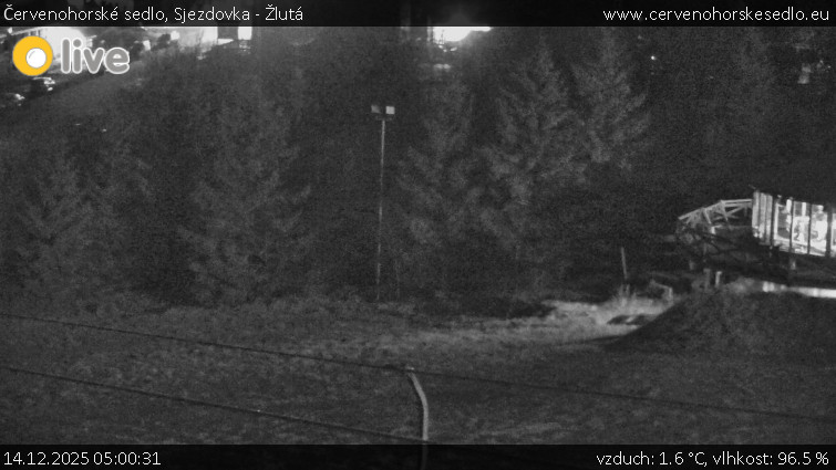Červenohorské sedlo - Sjezdovka - Žlutá - 14.12.2025 v 05:00