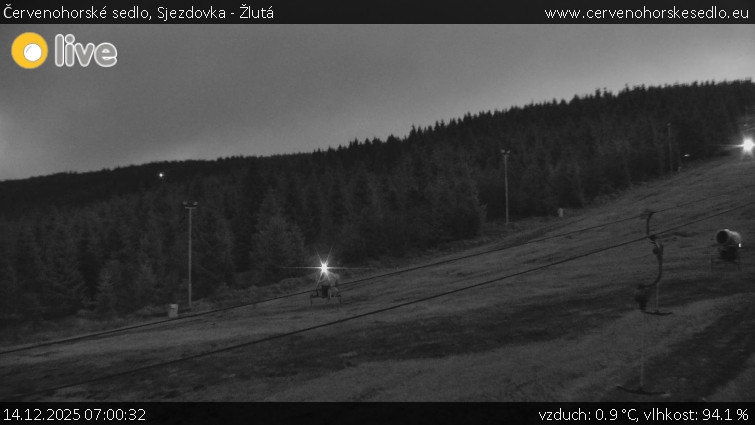 Červenohorské sedlo - Sjezdovka - Žlutá - 14.12.2025 v 07:00