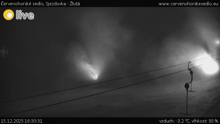 Červenohorské sedlo - Sjezdovka - Žlutá - 15.12.2025 v 18:30