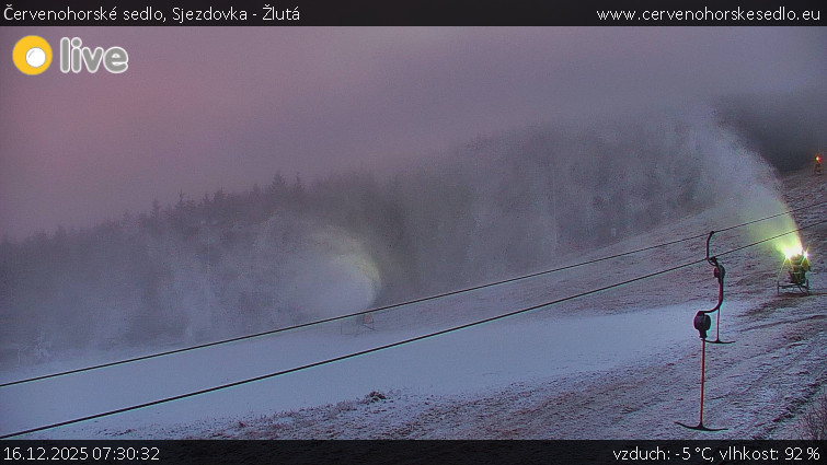 Červenohorské sedlo - Sjezdovka - Žlutá - 16.12.2025 v 07:30