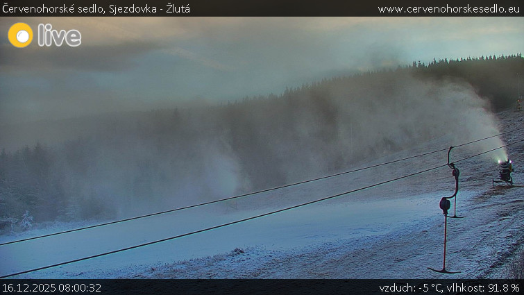 Červenohorské sedlo - Sjezdovka - Žlutá - 16.12.2025 v 08:00