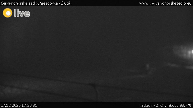 Červenohorské sedlo - Sjezdovka - Žlutá - 17.12.2025 v 17:30