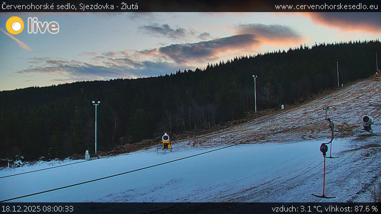 Červenohorské sedlo - Sjezdovka - Žlutá - 18.12.2025 v 08:00