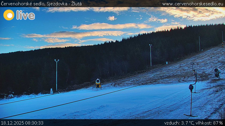 Červenohorské sedlo - Sjezdovka - Žlutá - 18.12.2025 v 08:30