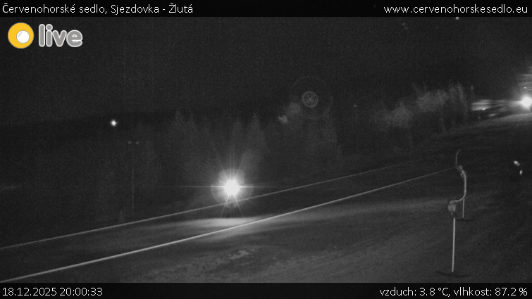 Červenohorské sedlo - Sjezdovka - Žlutá - 18.12.2025 v 20:00