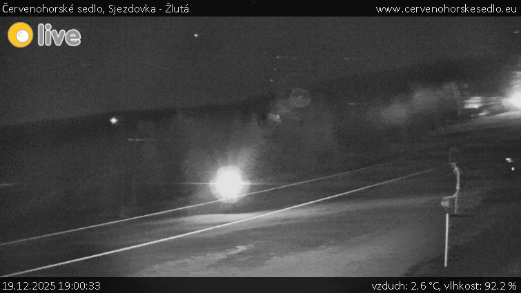 Červenohorské sedlo - Sjezdovka - Žlutá - 19.12.2025 v 19:00