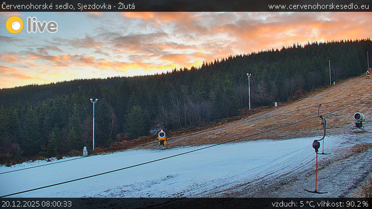 Červenohorské sedlo - Sjezdovka - Žlutá - 20.12.2025 v 08:00