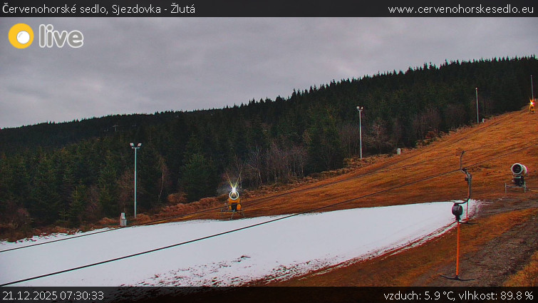 Červenohorské sedlo - Sjezdovka - Žlutá - 21.12.2025 v 07:30