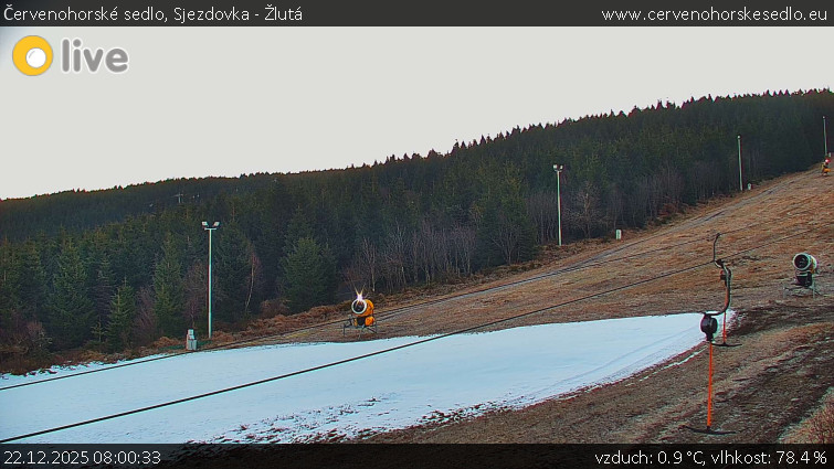 Červenohorské sedlo - Sjezdovka - Žlutá - 22.12.2025 v 08:00