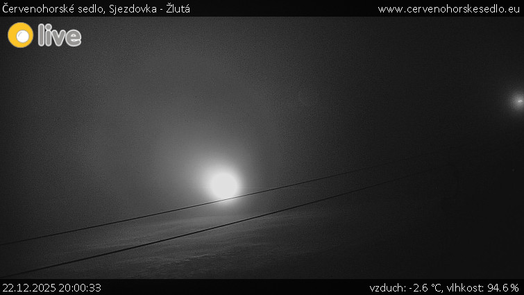 Červenohorské sedlo - Sjezdovka - Žlutá - 22.12.2025 v 20:00