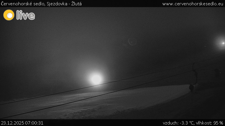 Červenohorské sedlo - Sjezdovka - Žlutá - 23.12.2025 v 07:00