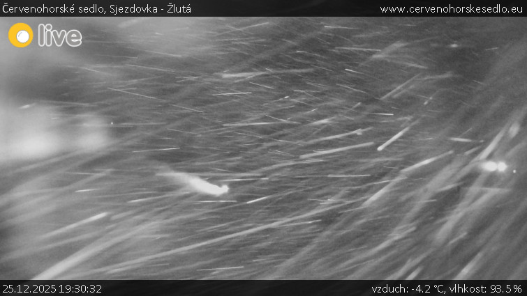 Červenohorské sedlo - Sjezdovka - Žlutá - 25.12.2025 v 19:30