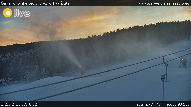 Červenohorské sedlo - Sjezdovka - Žlutá - 26.12.2025 v 08:00
