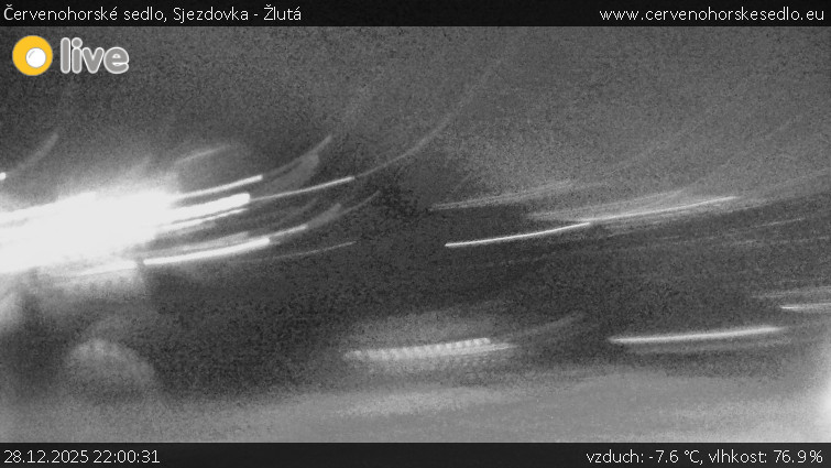 Červenohorské sedlo - Sjezdovka - Žlutá - 28.12.2025 v 22:00