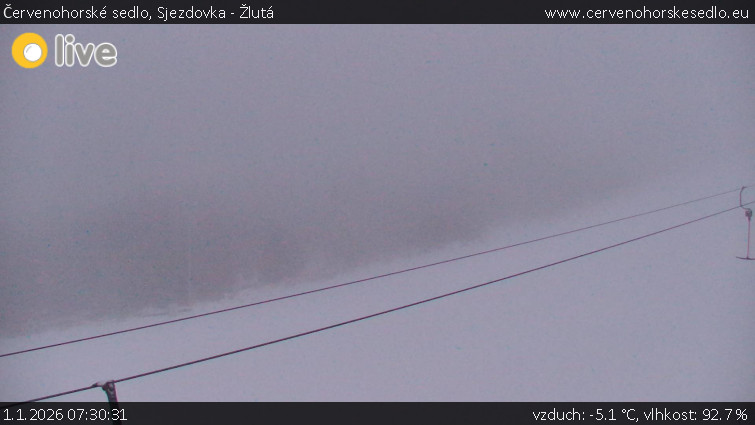 Červenohorské sedlo - Sjezdovka - Žlutá - 1.1.2026 v 07:30
