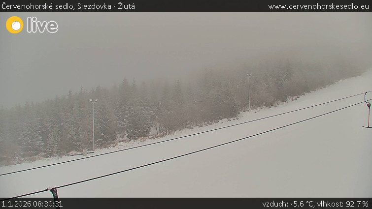Červenohorské sedlo - Sjezdovka - Žlutá - 1.1.2026 v 08:30