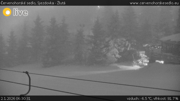 Červenohorské sedlo - Sjezdovka - Žlutá - 2.1.2026 v 06:30