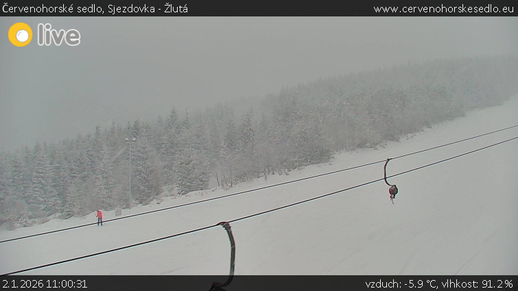 Červenohorské sedlo - Sjezdovka - Žlutá - 2.1.2026 v 11:00