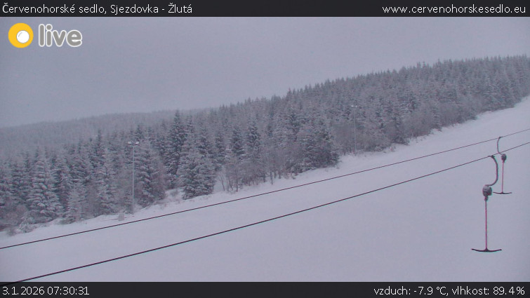 Červenohorské sedlo - Sjezdovka - Žlutá - 3.1.2026 v 07:30
