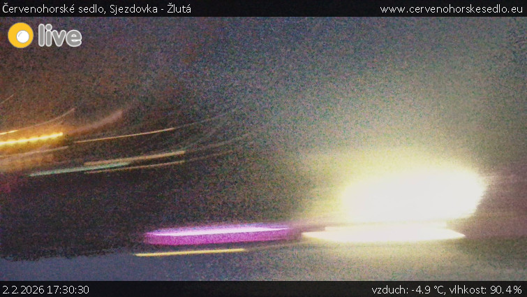 Červenohorské sedlo - Sjezdovka - Žlutá - 2.2.2026 v 17:30