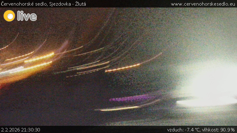 Červenohorské sedlo - Sjezdovka - Žlutá - 2.2.2026 v 21:30