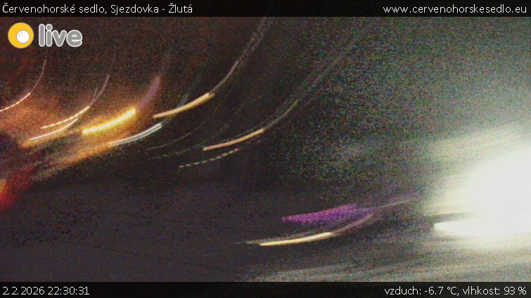 Červenohorské sedlo - Sjezdovka - Žlutá - 2.2.2026 v 22:30